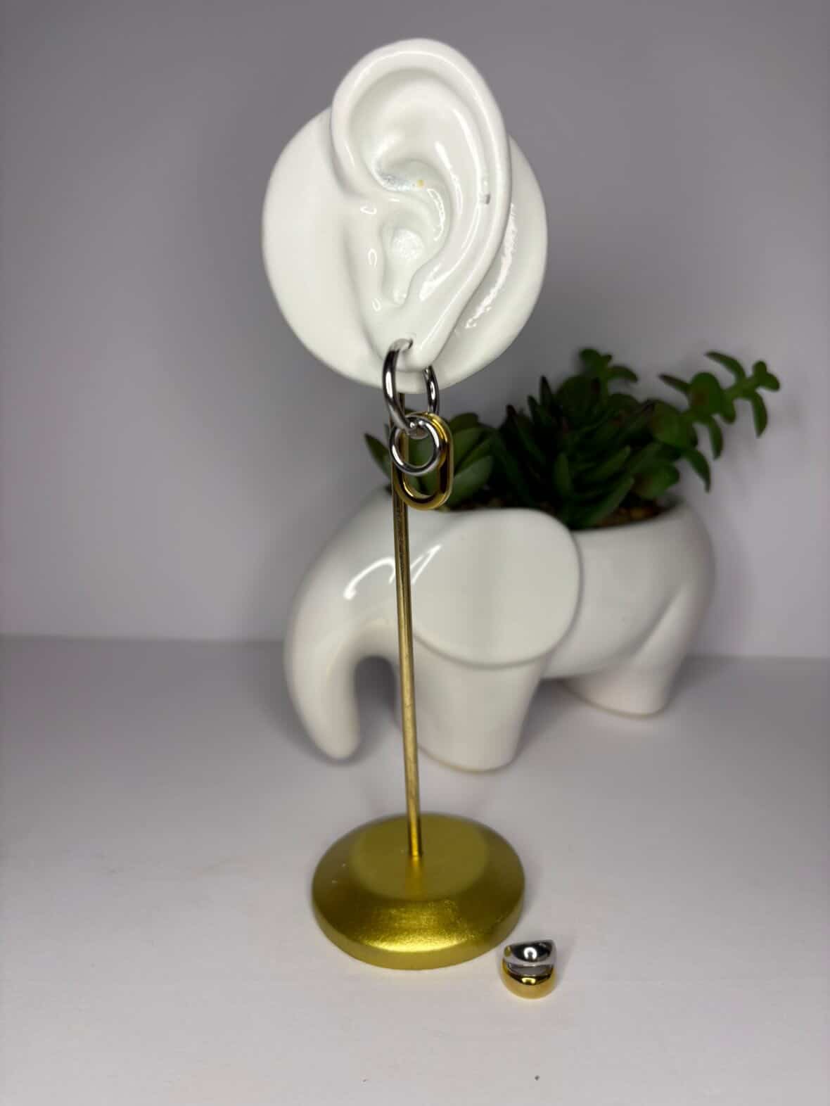 Luxi Earrings Two-Tone