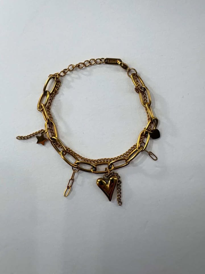Heart Chain Bracelet